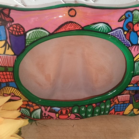 Colorful Hand-Painted Picture Frame - Picture 2 of 5